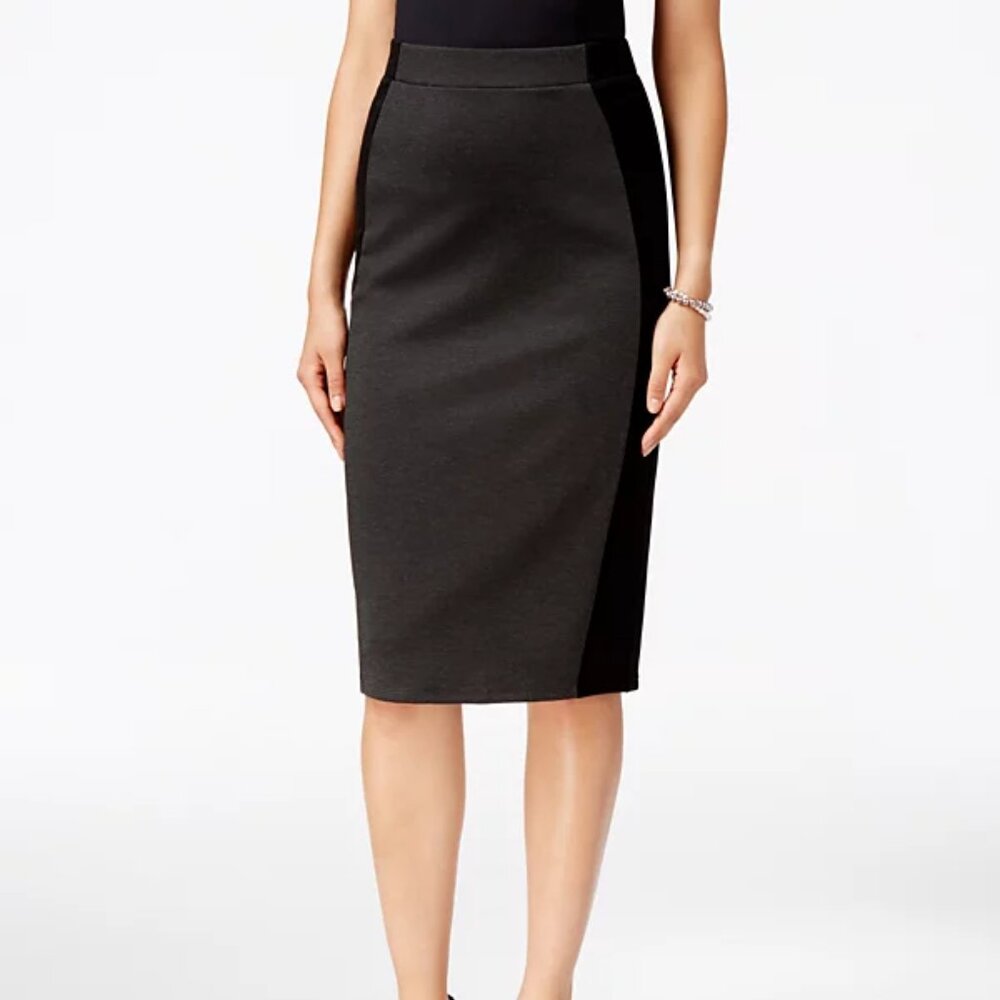 Grace Elements Colorblocked Pencil Skirt Size M Knee length